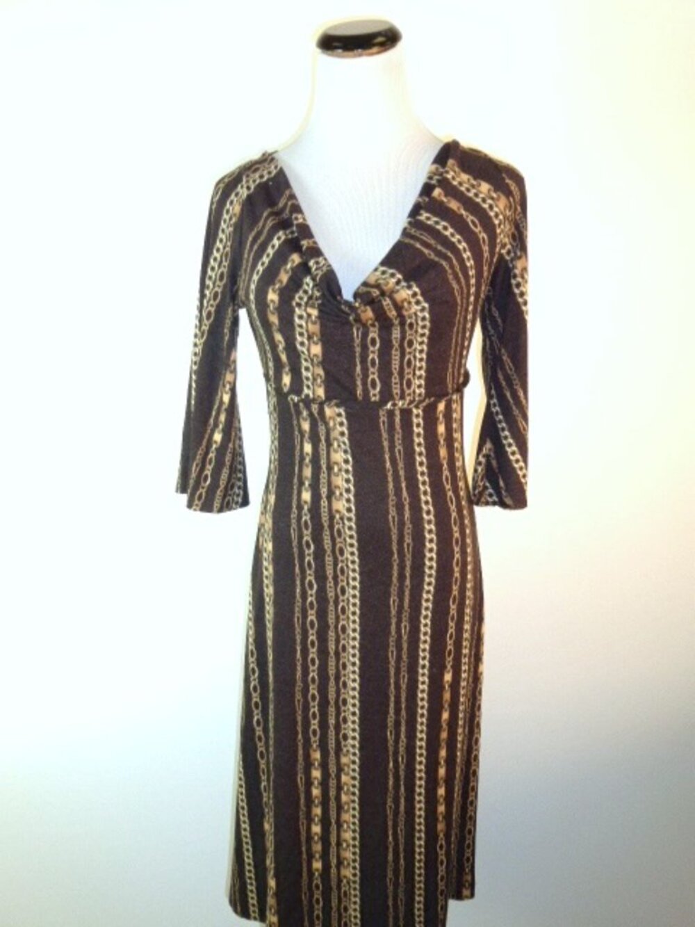 LEONA EDMISTON FROCKS brown classic DRESS 1 S